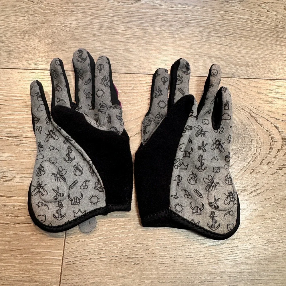 Woom Kids Bike Gloves Purple Black Cycling Outdoor Gear Size 6 Childrens‎